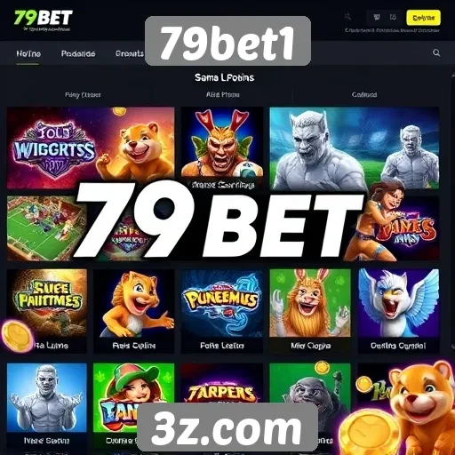 Variedade de jogos disponíveis na plataforma 79bet1